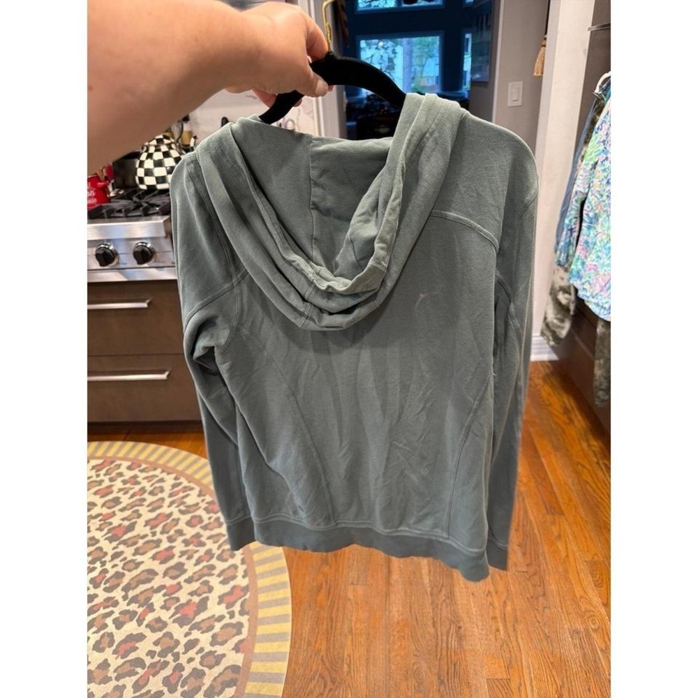 Lululemon Full-Zip Hoodie, Likely The "Press Pause Jacket" Green 10 View 4